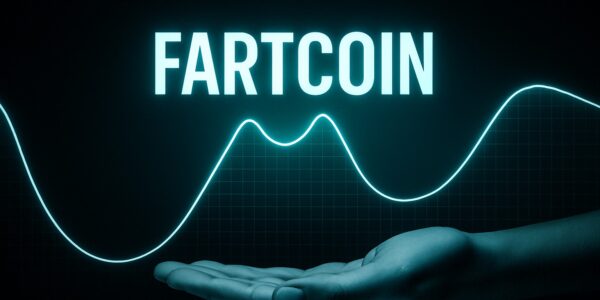 Fartcoin price compressing within a bullish pennant pattern on a trading chart, signaling a potential breakout move toward the $1.52 level.