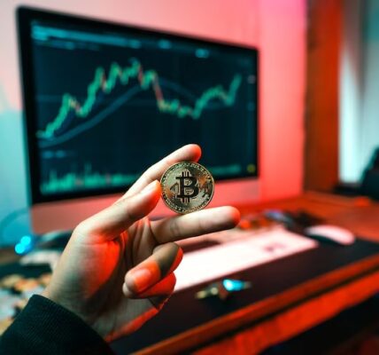 Bitcoin options contracts overlaying a market chart with directional arrows, symbolizing the $7.25B expiry and potential shift in BTC price momentum.