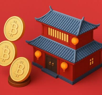 South Korean investors shown amidst crypto charts spiking upward, with Donald Trump’s return in the backdrop—symbolizing a $73.4B surge in crypto holdings driven by renewed bullish sentiment.