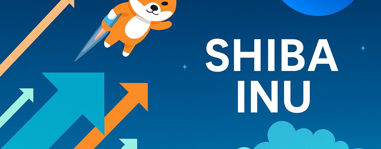 Shiba Inu token surrounded by falling candlestick charts and global risk icons, illustrating technical weakness and macroeconomic pressures facing SHIB.