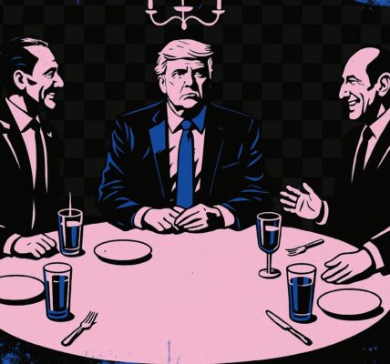 $TRUMP token holders invited to dinner with Donald Trump, with a large "$300K Myth" graphic crossed out, emphasizing that a far lower token amount is needed.