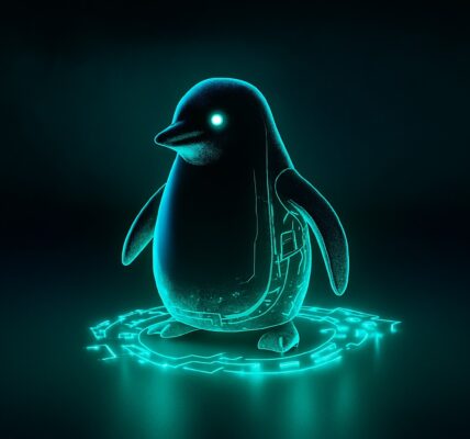 PENGU token chart spiking upward alongside vibrant NFT marketplace activity, symbolizing rising momentum across both NFTs and token trading.