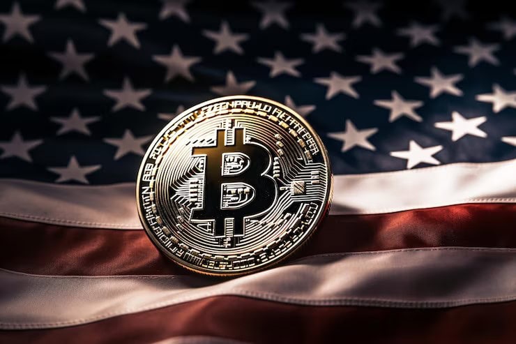 Deutsche Bank and Standard Chartered logos overlaid on a U.S. map with soft-glow regulatory icons and crypto symbols, illustrating their strategic entry amid easing regulations.