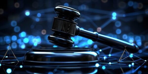 PGI Global logo and CEO image under an SEC legal document overlay, with digital assets fading in the background—symbolizing the $198M crypto fraud charges.