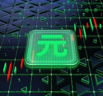 Pi Network token rising from a recent low on a crypto chart, with upward arrows and volume spikes indicating a possible return of bullish momentum.