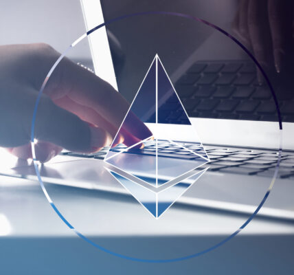 Ethereum Classic (ETC) price chart rising slowly behind a surging Ethereum chart, symbolizing ETC’s potential to gain momentum in Ethereum’s wake.
