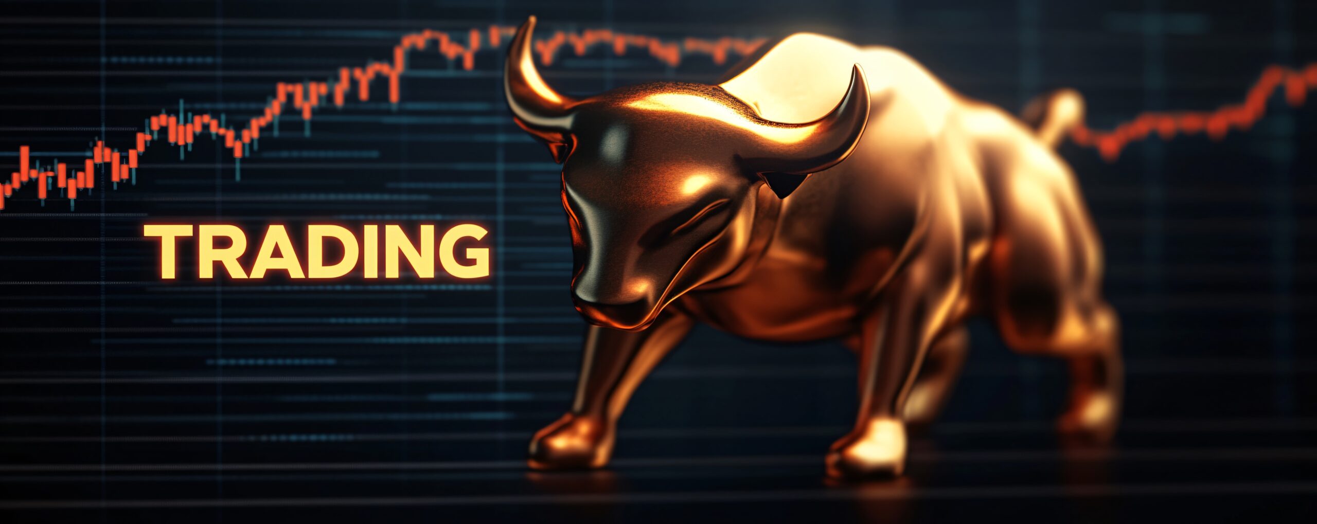 A rising bull emerging from shadows as Best Wallet lights the path ahead, symbolizing early access to the next crypto rally.