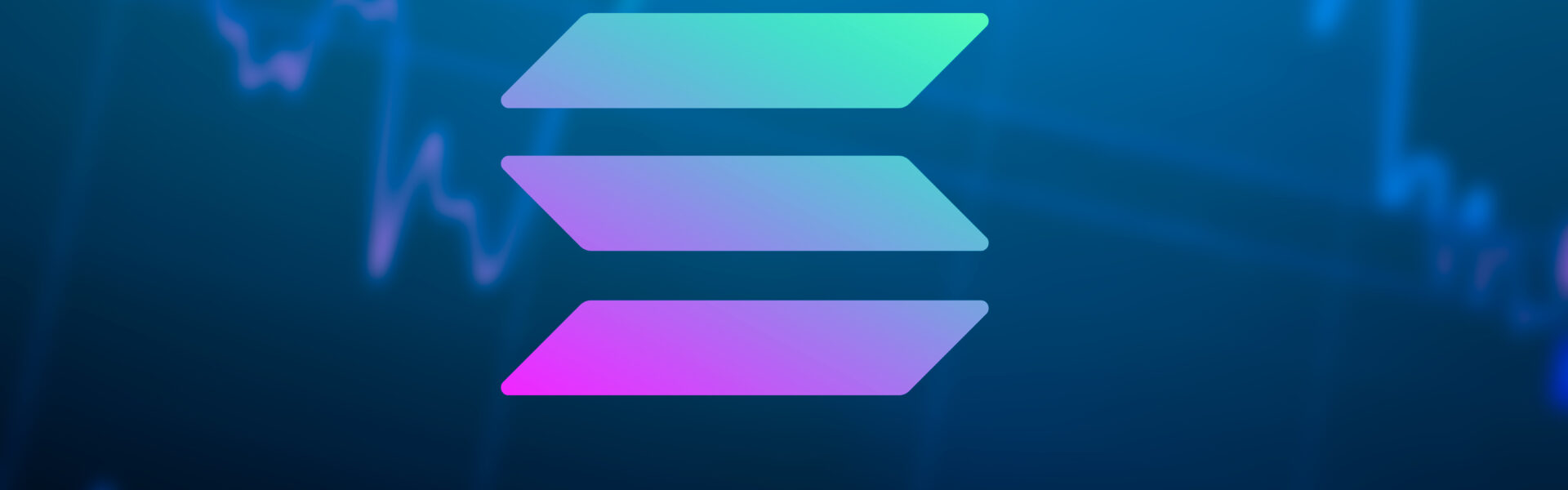 Solana (SOL) logo with financial growth charts in the background, symbolizing Janover’s market rally and crypto pivot.