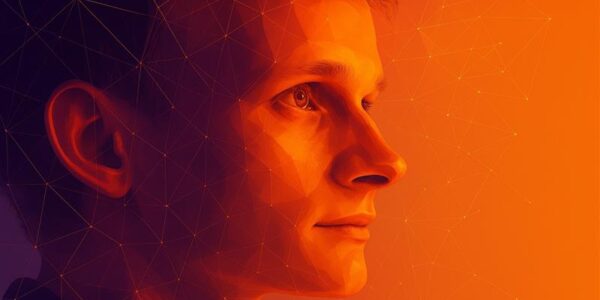 Side profile of Vitalik Buterin in warm lighting, symbolizing visionary leadership and his response to security concerns around Ethereum’s Pectra upgrade.