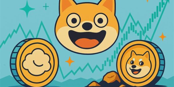 Visual metaphor of explosive meme coin growth fueled by macroeconomic policy shifts, highlighting FARTCOIN, POPCAT, and MOG.