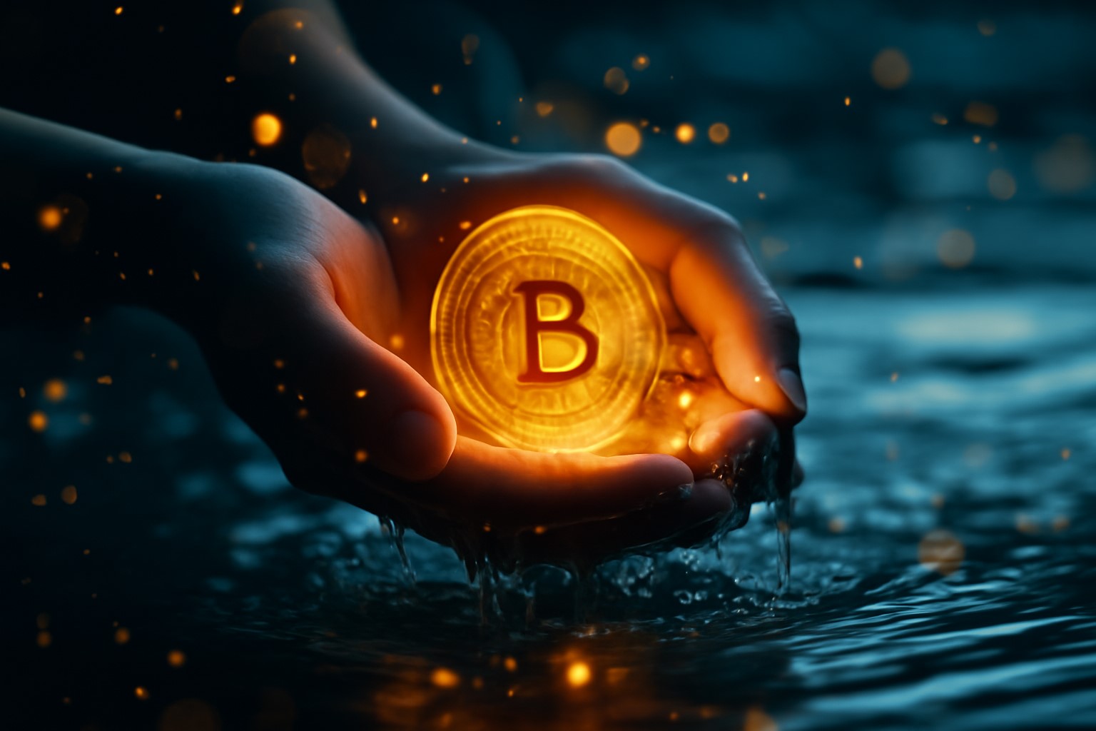 Bitcoin price chart at a critical turning point with profit indicators spiking and warning signals flashing, symbolizing a potential shift in market momentum.