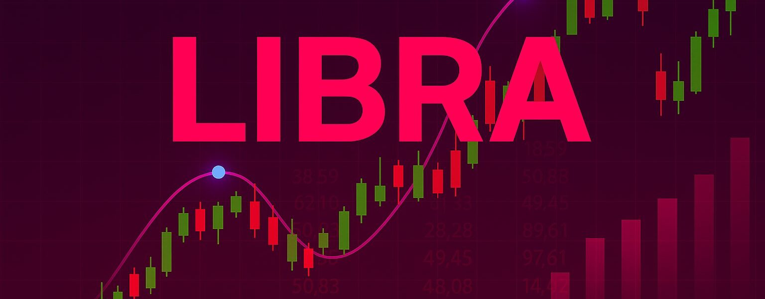 Empty courtroom seats with Milei Siblings’ names and LIBRA coin symbols, representing the escalating investigation into the alleged crypto scam.