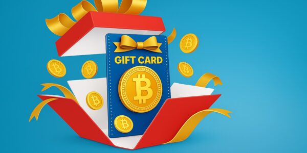 Fold-branded Bitcoin gift card displayed alongside popular retail icons, representing BTC’s integration into everyday shopping experiences.