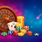 Lucky Green Casino interface showing side-by-side visuals of welcome bonuses (deposit match, free spins) and loyalty rewards (VIP tiers, cashback), illustrating a head-to-head value comparison.