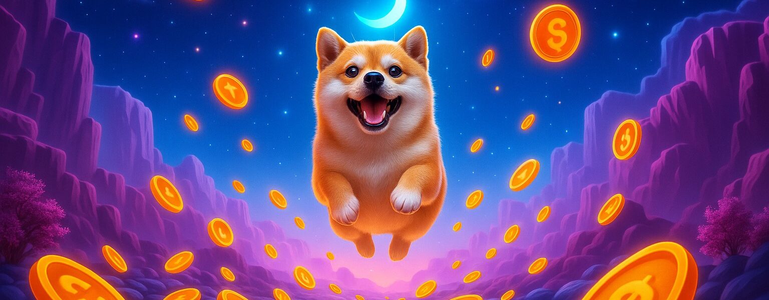Dogecoin chart forming a diamond bottom pattern with bullish breakout signals, suggesting a potential rally setup for DOGE traders.