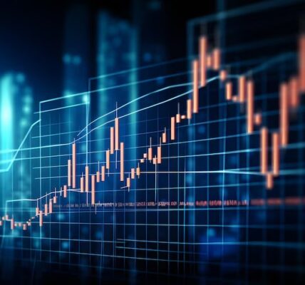 Wall Street traders monitor mixed market indices with the Federal Reserve building in view and a calendar marking June, reflecting rising expectations of rate cuts.