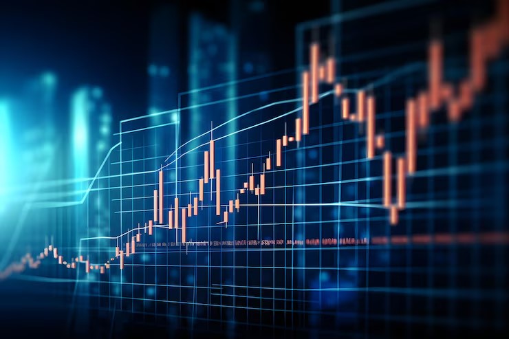 Wall Street traders monitor mixed market indices with the Federal Reserve building in view and a calendar marking June, reflecting rising expectations of rate cuts.