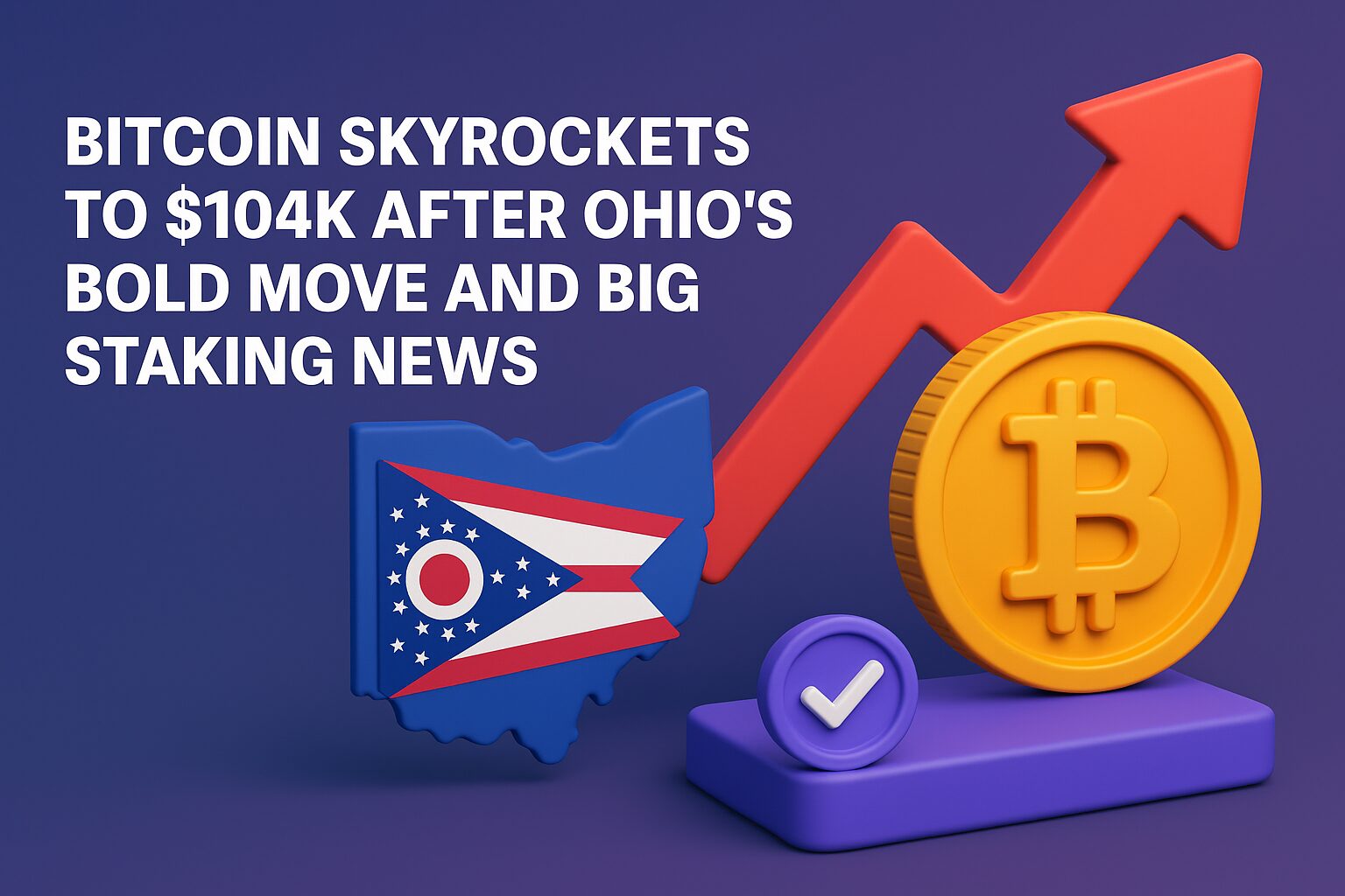 Bitcoin Skyrockets to $104K After Ohio’s Bold Move and Big Staking News